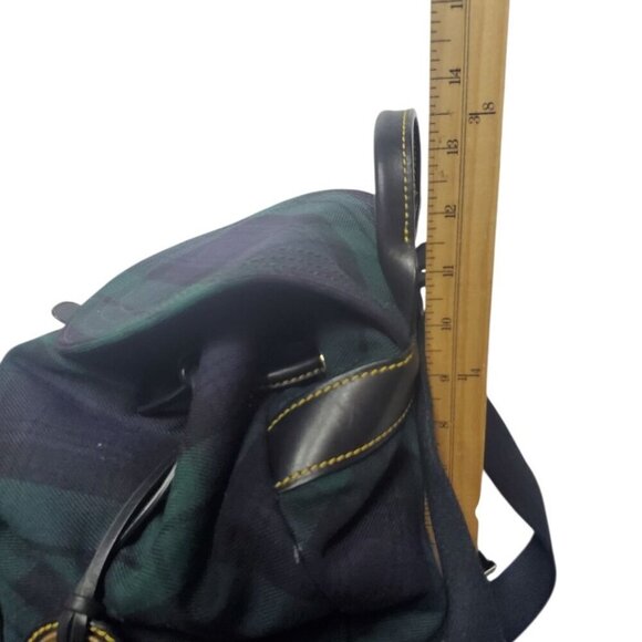 Dooney & Bourke Plaid Canvas & Leather Backpack With Tassel Accents main image 12